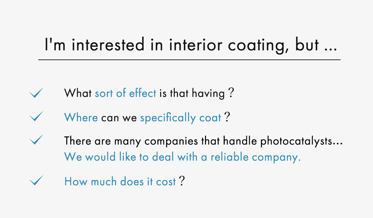 Answer four questions about interior coating