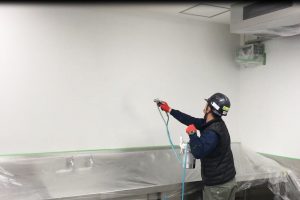 墨田区中学校給食室 光触媒抗菌コーティング