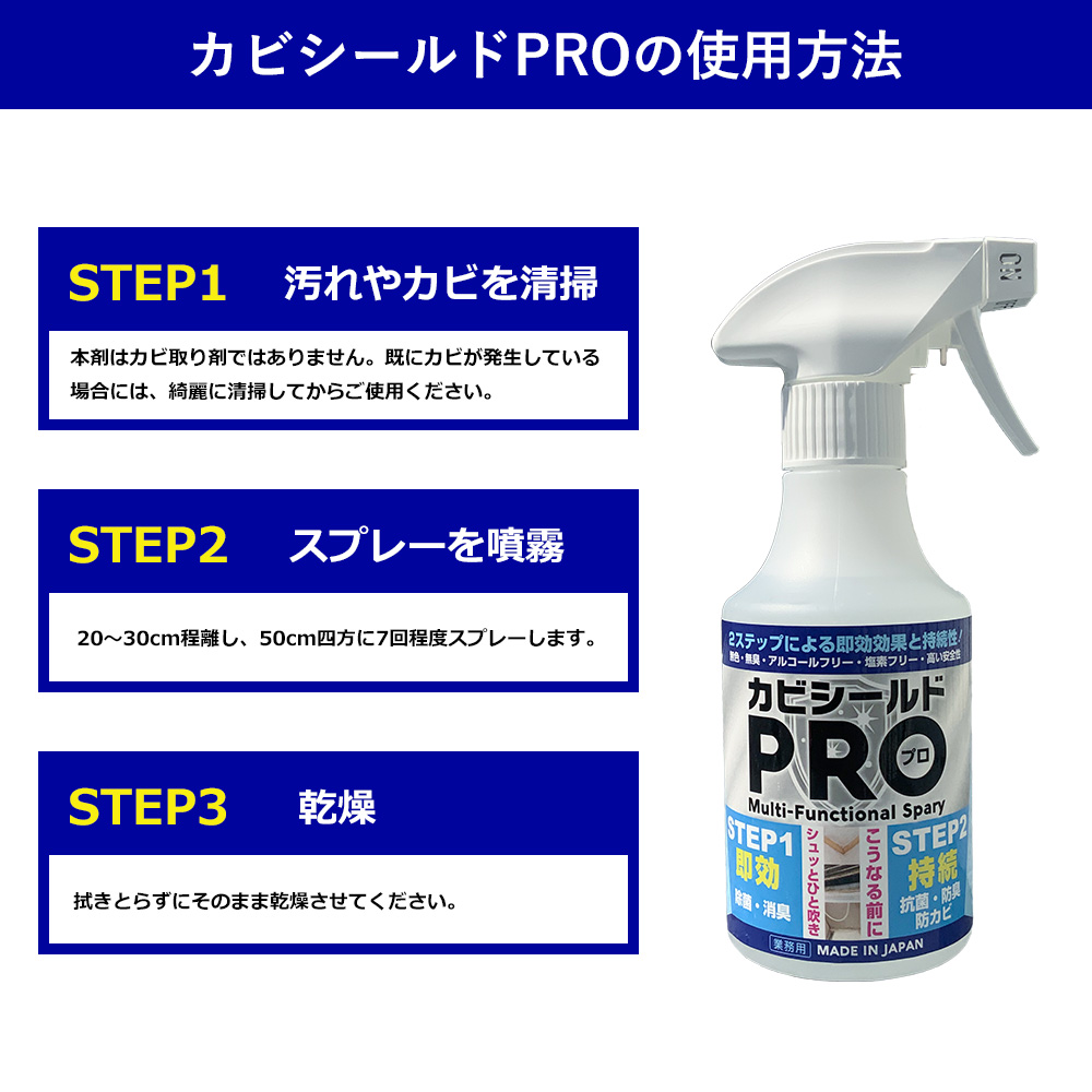 カビシールドPROの使用方法